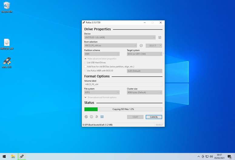 how to use usb device for hirens