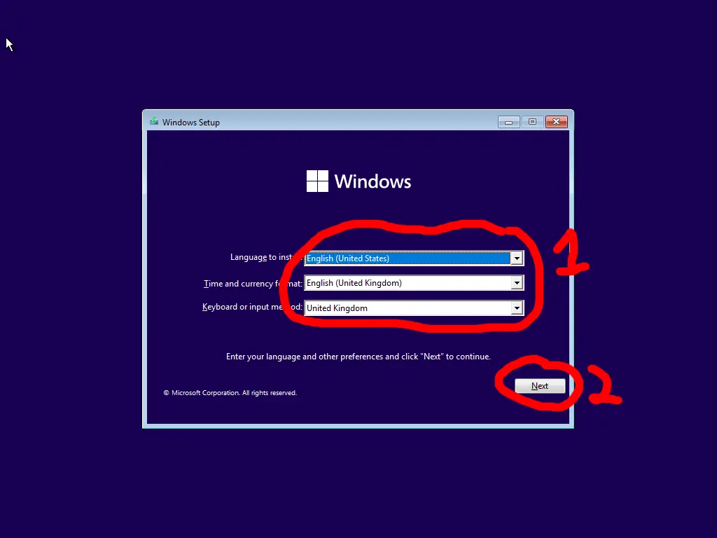 Windows 11 installation 1