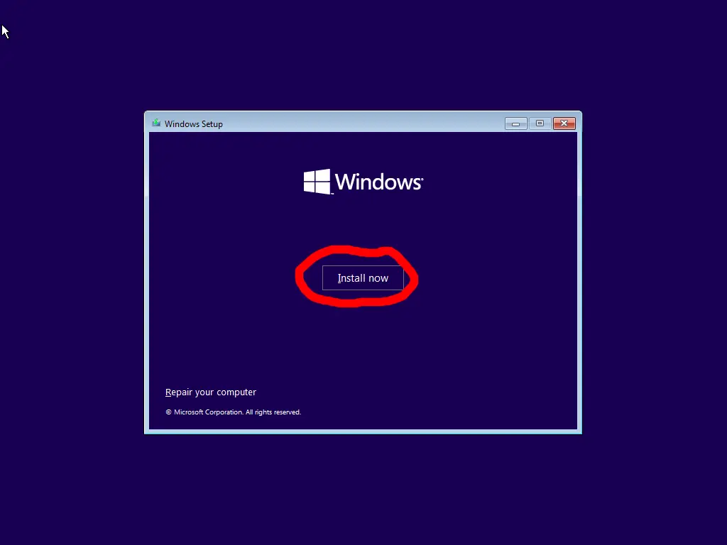Windows 11 installation 2