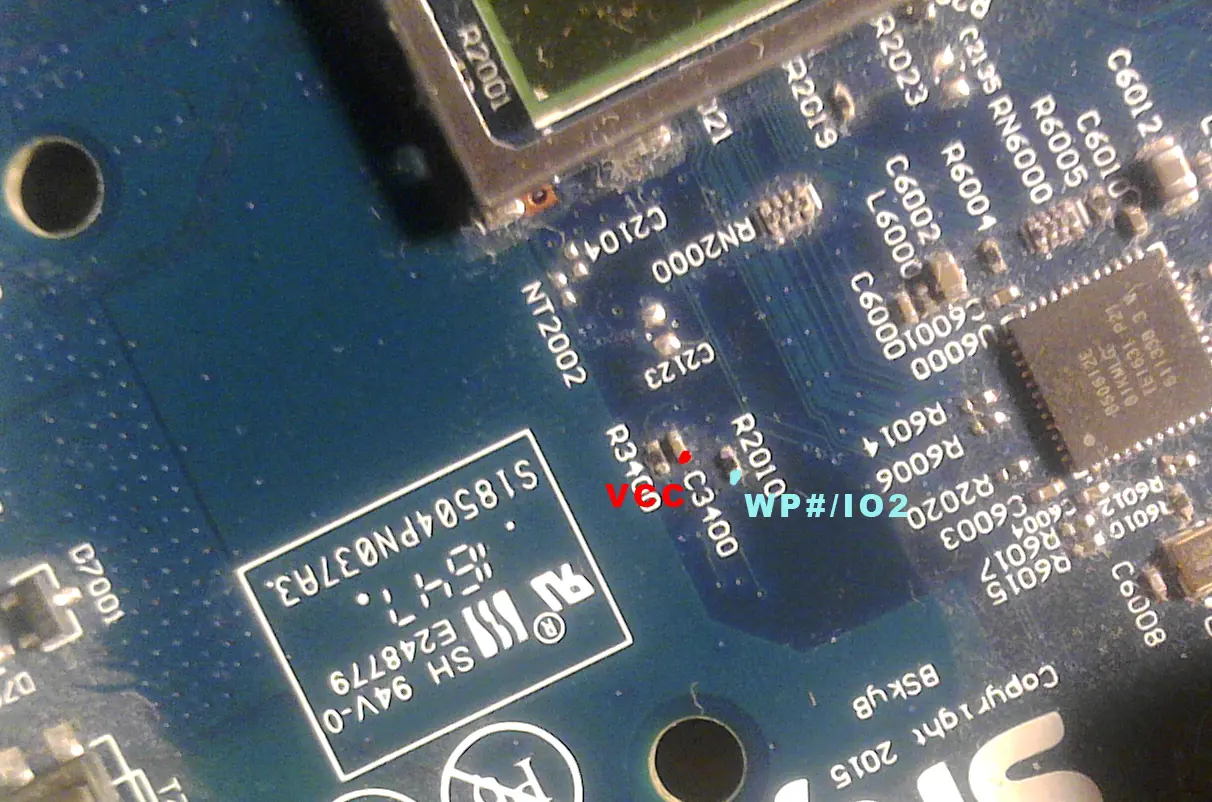 Sky Q Hub ER110 Flash Chip Rear